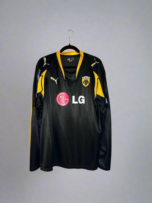 AEK Athens #77 - Puma - 2007/2008 - AWAY Kit