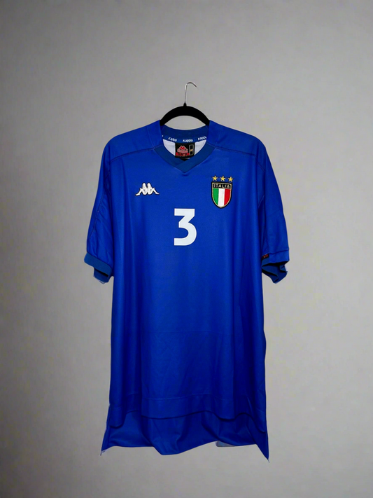 Italy Maldini #3 - Kappa - 1999/2000 - HOME Kit