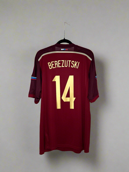 Russia Berezutski #14 - adidas - 2014/2015 - HOME Kit