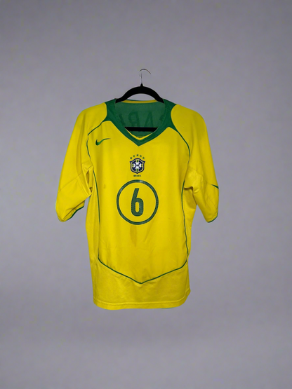 Brazil Roberto Carlos #6 - Nike - 2004/2005 - HOME Kit