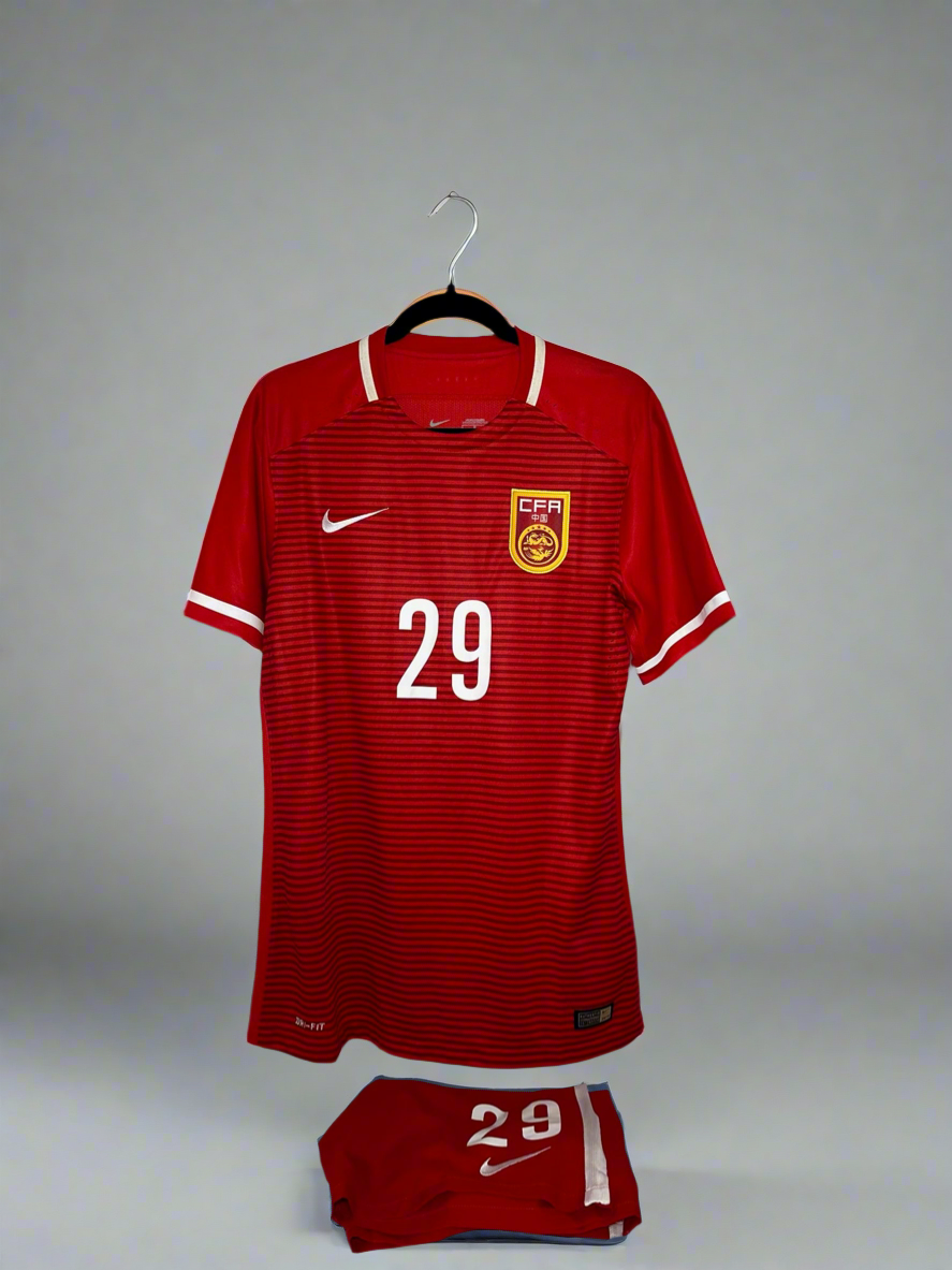 China #29 - Nike - 2015/2016 - HOME Kit + Shorts