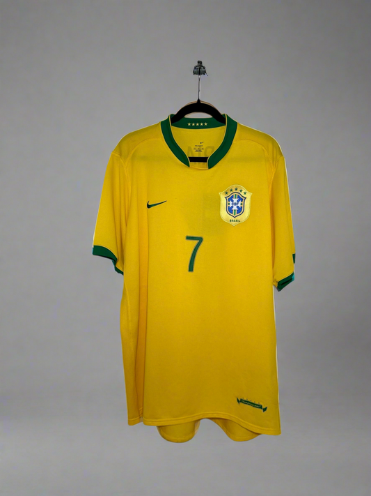 Brazil Adriano #7 - Nike - 2006/2007 - HOME Kit