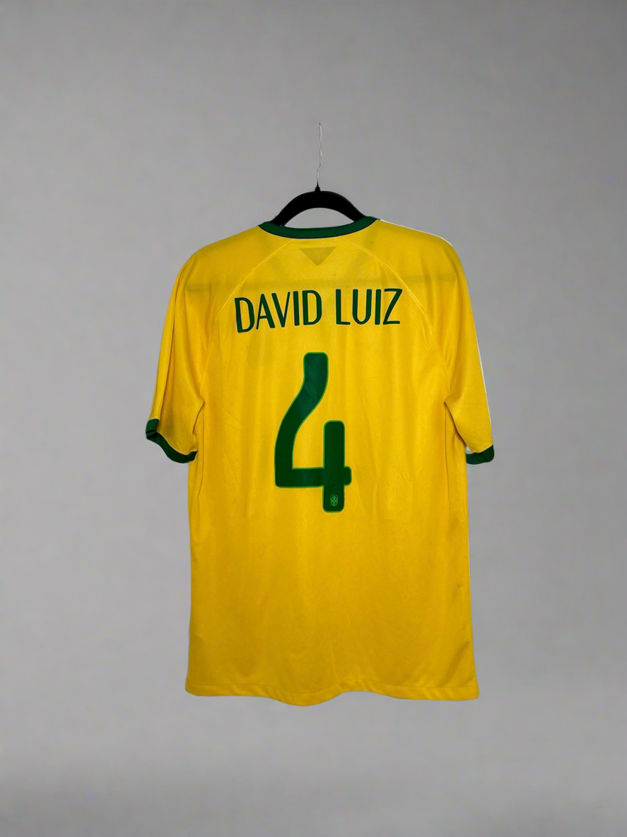 Brazil David Luiz #4 - Nike - 2014/2015 - HOME Kit