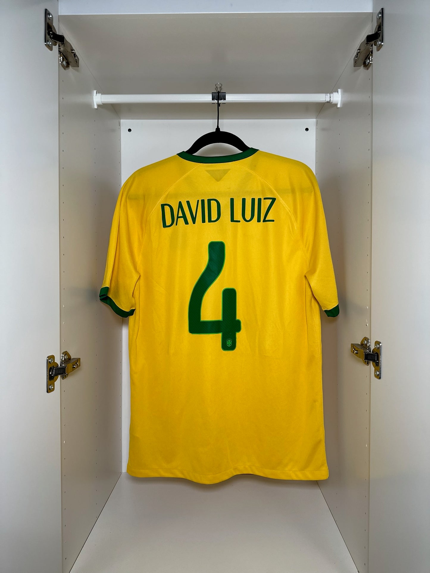 Brazil David Luiz #4 - Nike - 2014/2015 - HOME Kit